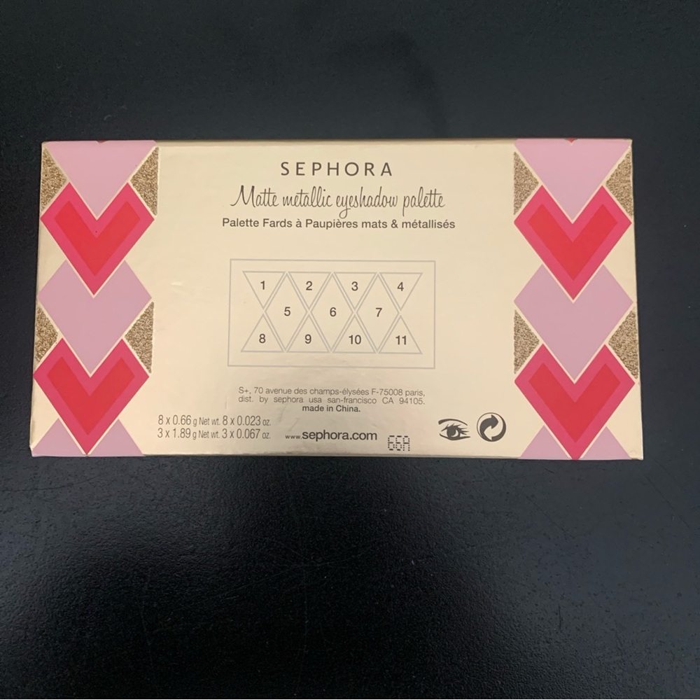 Sephora Matte Metallic Eye Shadow Palette 11 Shades Limited Edition - Picture 5 of 9